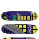Skateboard Deck Design Series, student example 22